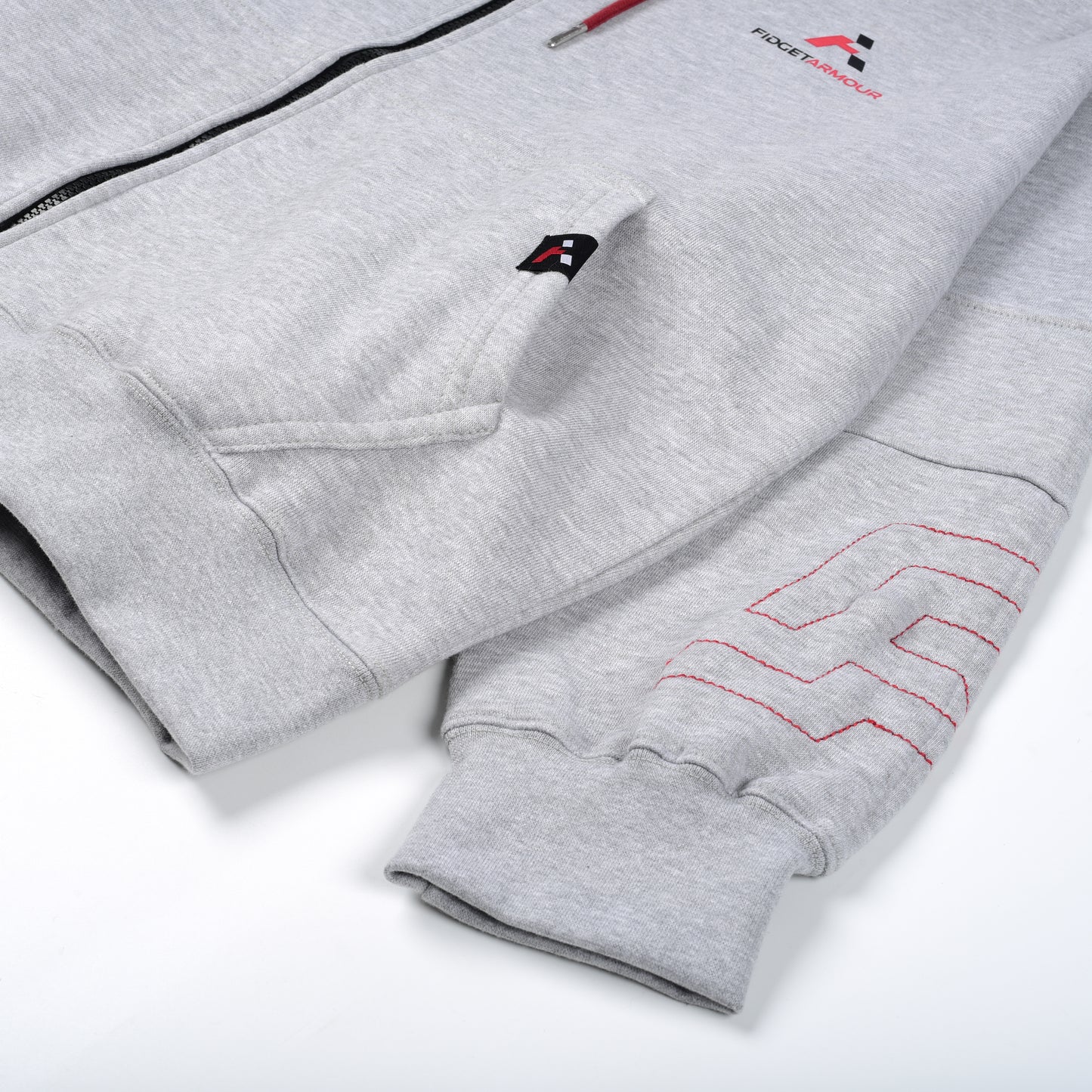 Zip Hoodie (Heather Grey)