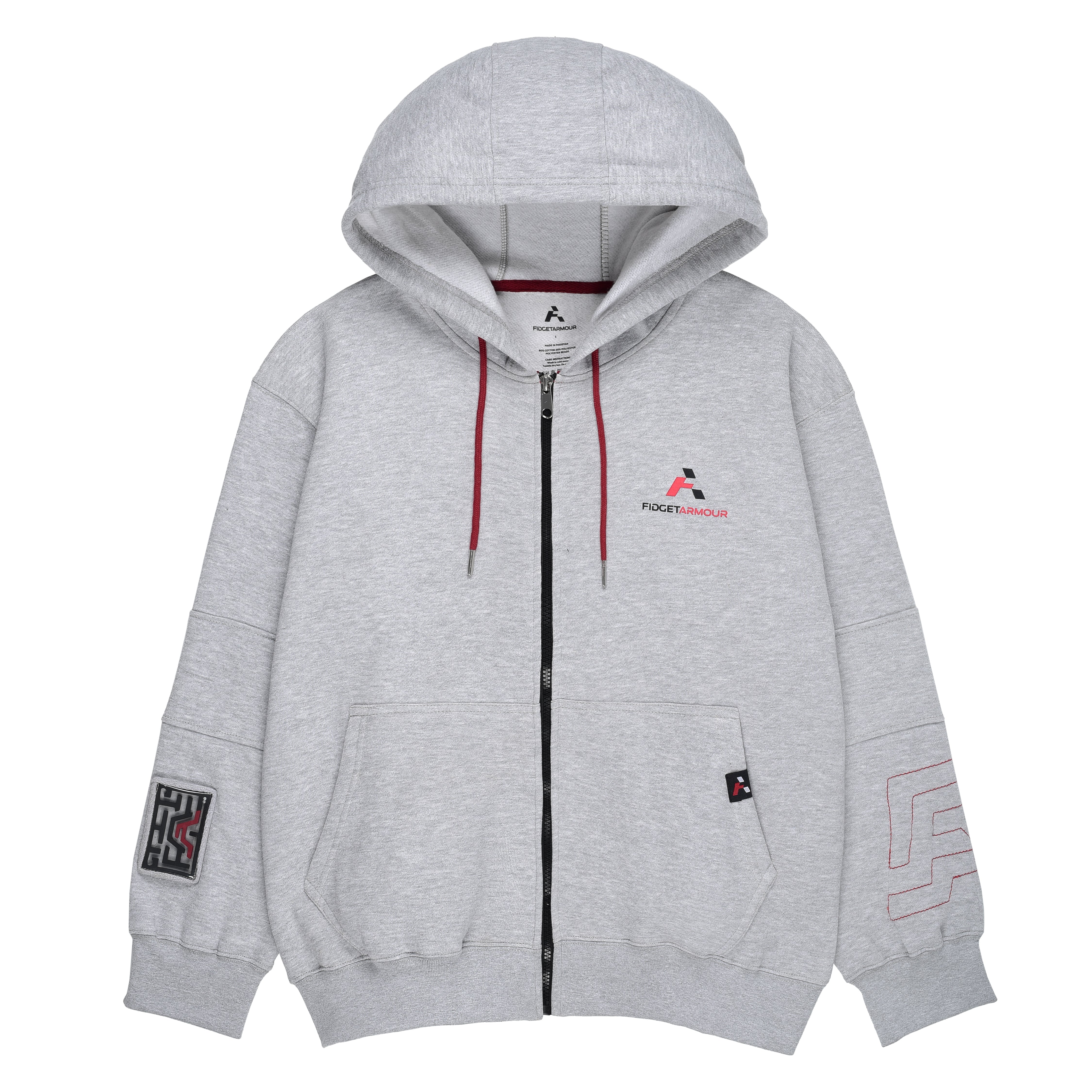 Zip Hoodie (Heather Grey)