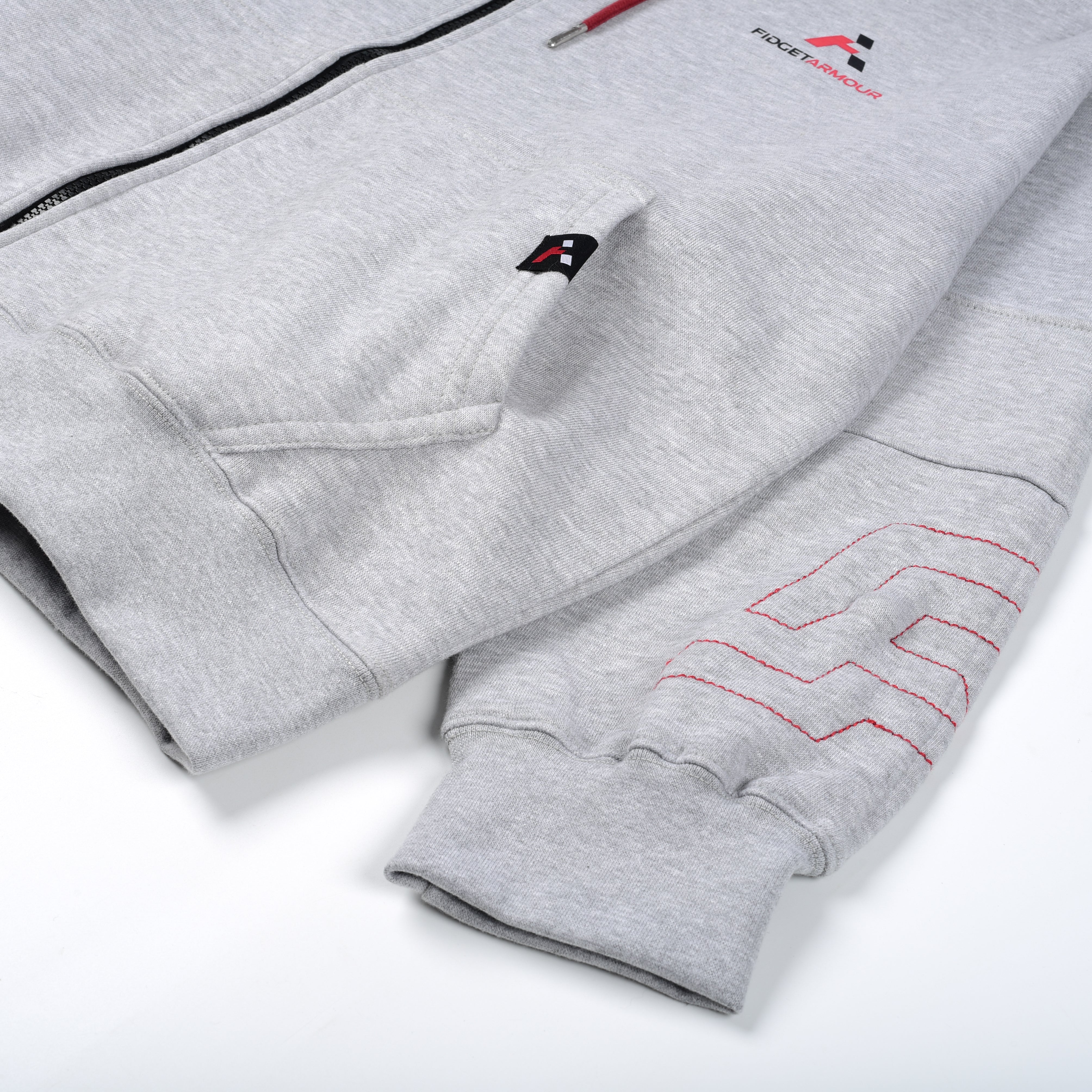 Zip Hoodie (Heather Grey)